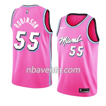 Camiseta Hombre Miami Heat Duncan Robinson 55 2018-19 Nike Rosa Swingman